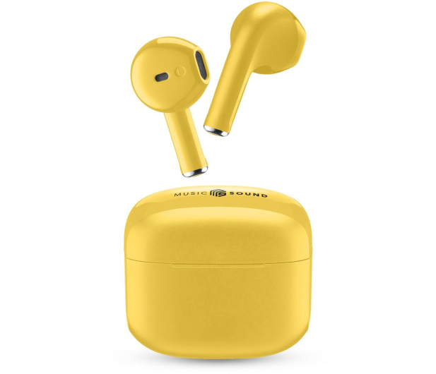 MUSIC SOUND SŁUCHAWKI DOUSZNE TWS CELLULAR LINE SWAG MS Zółte # - 1467208 - zdjęcie